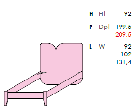 Cama Tulip Nettuno - Imagen 3