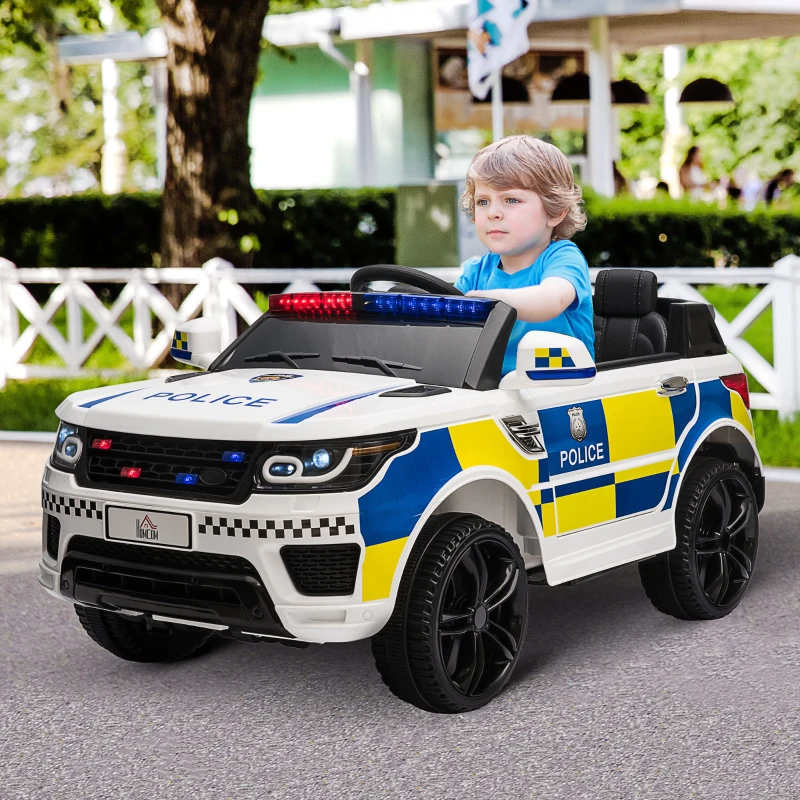 Coche Infantil de Policía Eléctrico Batería 12V