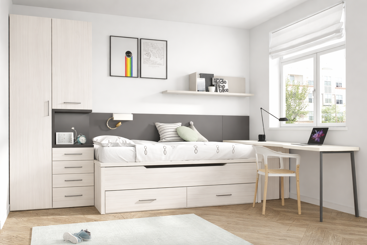 Habitaciones juveniles con cama nido