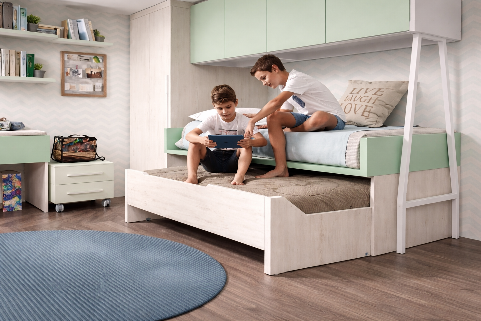 Habitaciones juveniles con cama nido