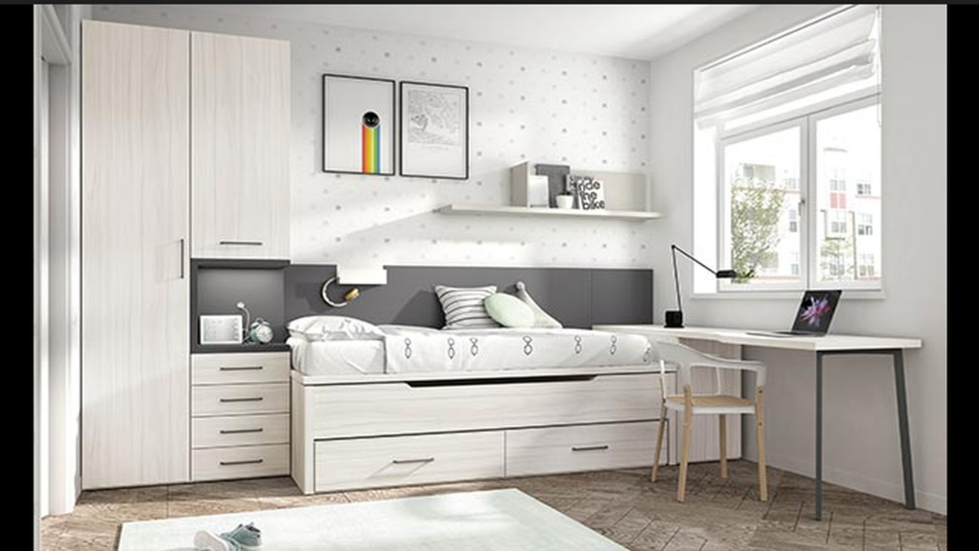 Habitaciones juveniles con cama nido