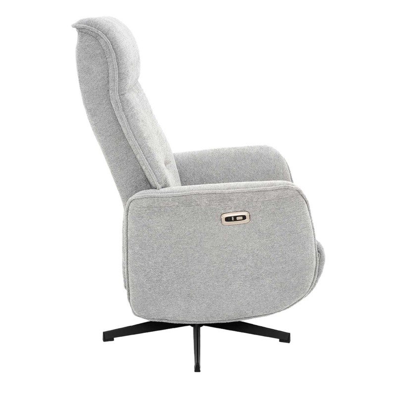 SILLÓN GOYA RELAX ELÉCTRICO GRIS CLARO - Imagen 5