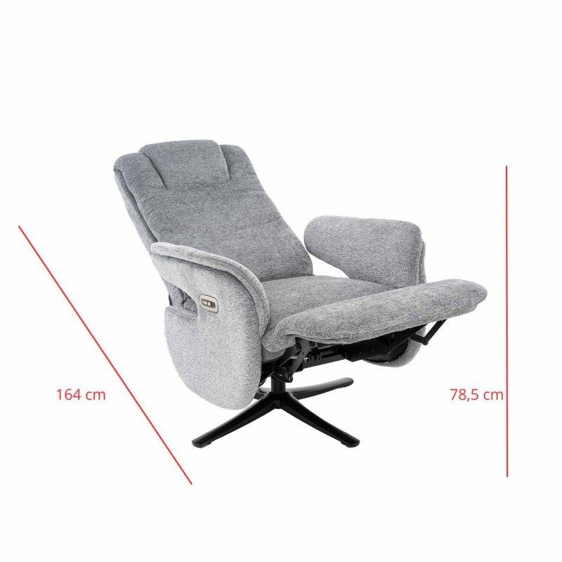 SILLÓN MALTA RELAX ELÉCTRICO GRIS - Imagen 9