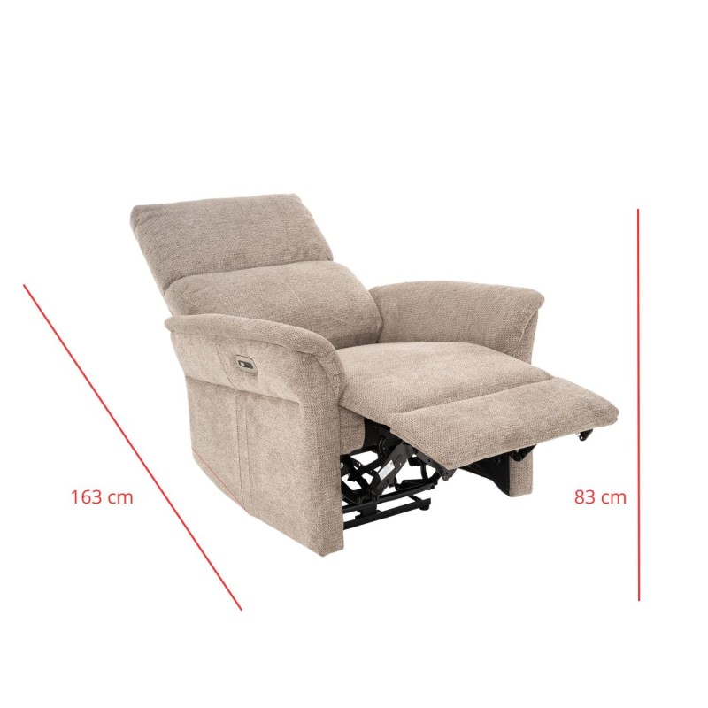 SILLÓN OLAF RELAX ELÉCTRICO MARRÓN - Imagen 8