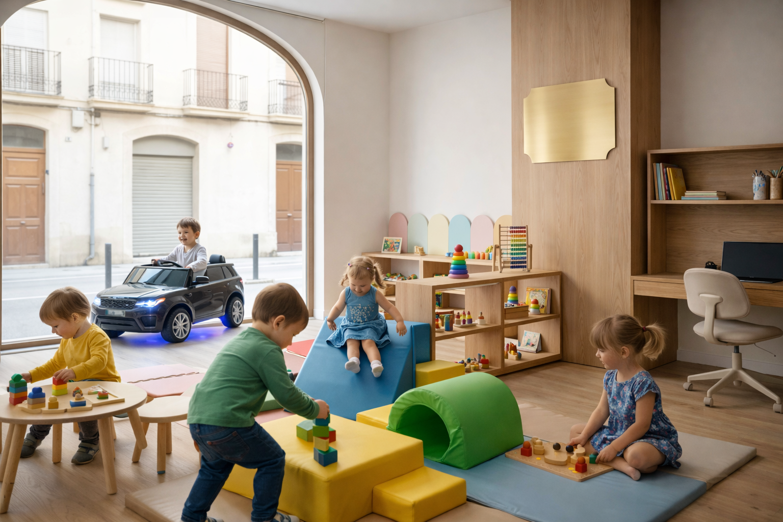 Instalación de espacios infantiles adaptados