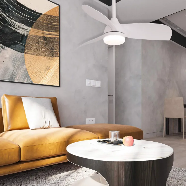 VENTILADOR LED 3 PALAS DC BLANCO 91 cm 7026