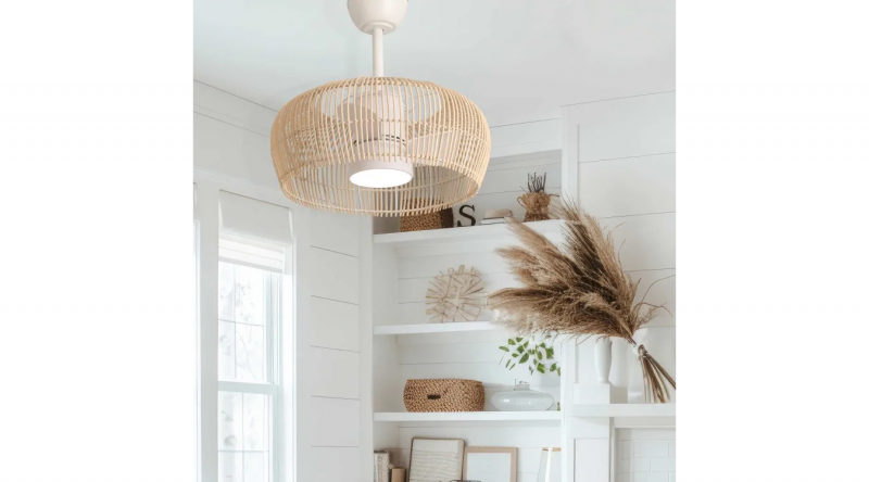VENTILADOR RATTAN CLARO 7020