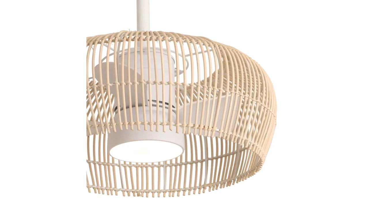 VENTILADOR RATTAN CLARO 7020 - Imagen 2