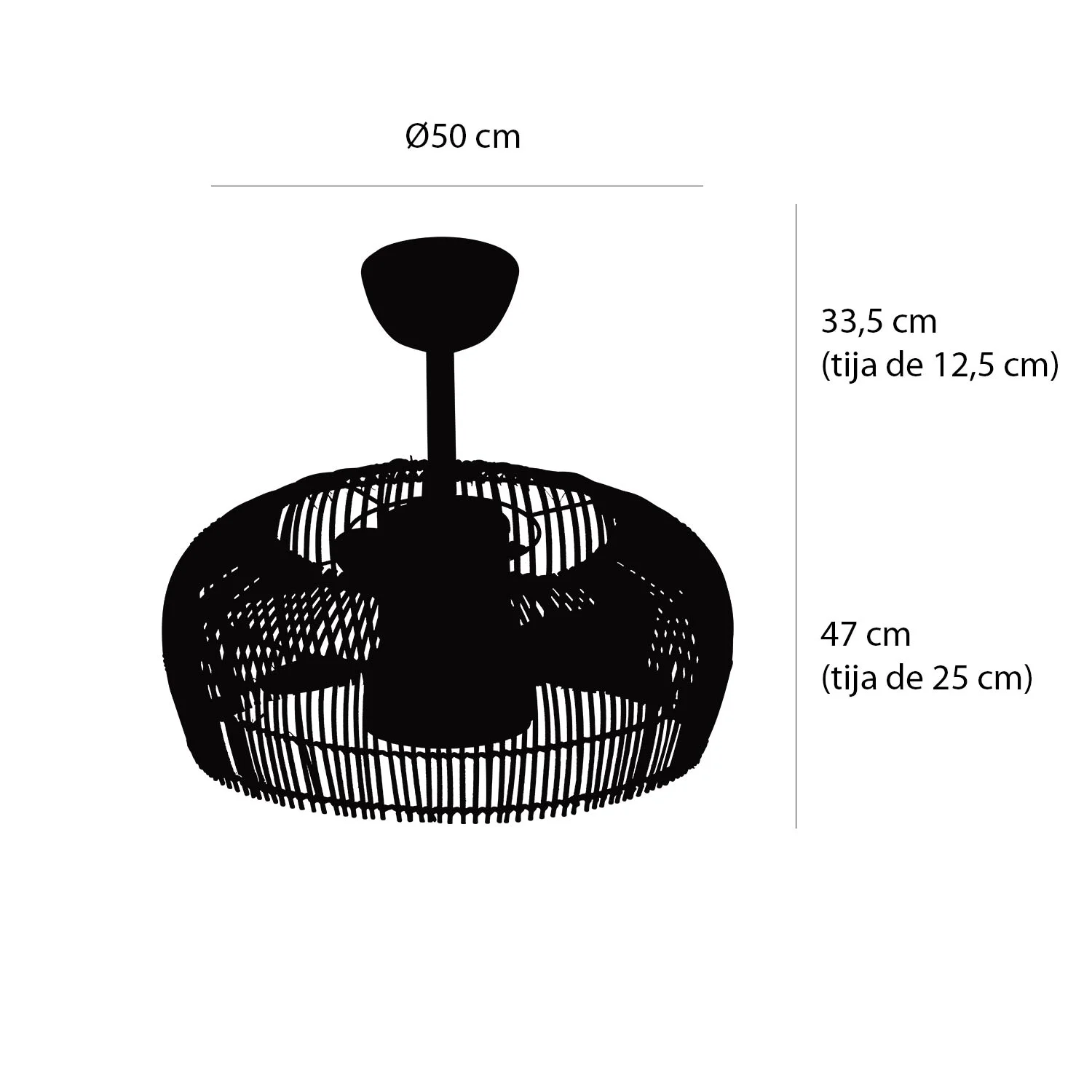VENTILADOR RATTAN CLARO 7020 - Imagen 5