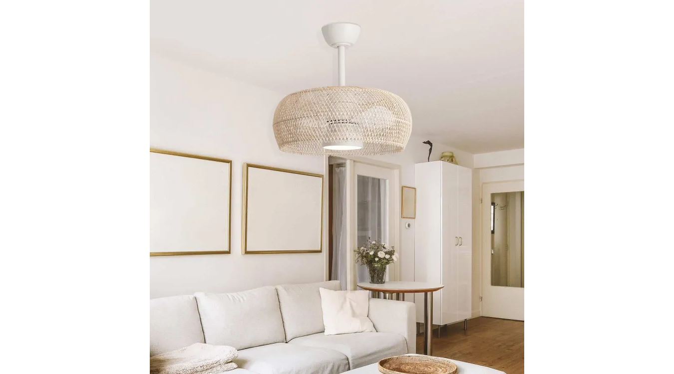 VENTILADOR RATTAN NATURAL 7022