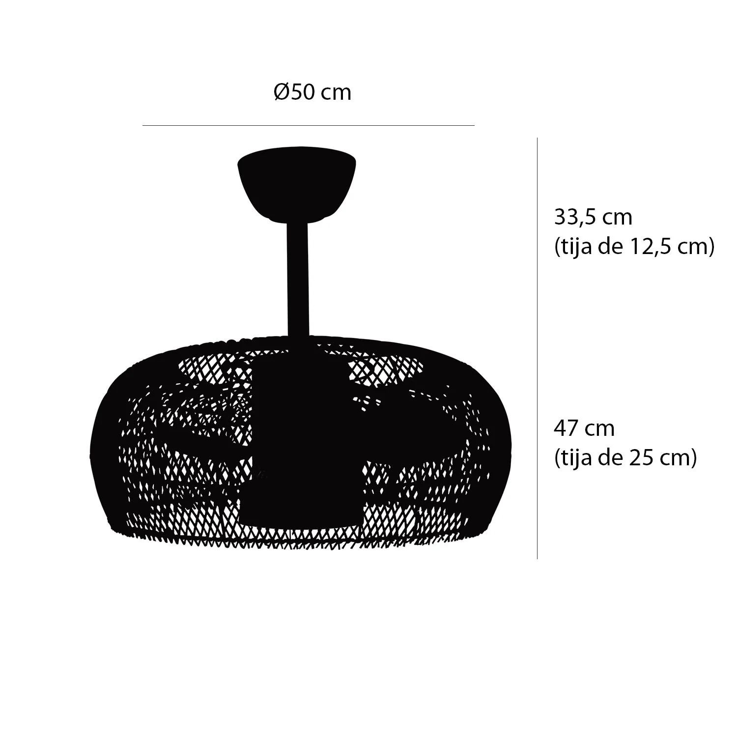 VENTILADOR RATTAN NATURAL 7022 - Imagen 5