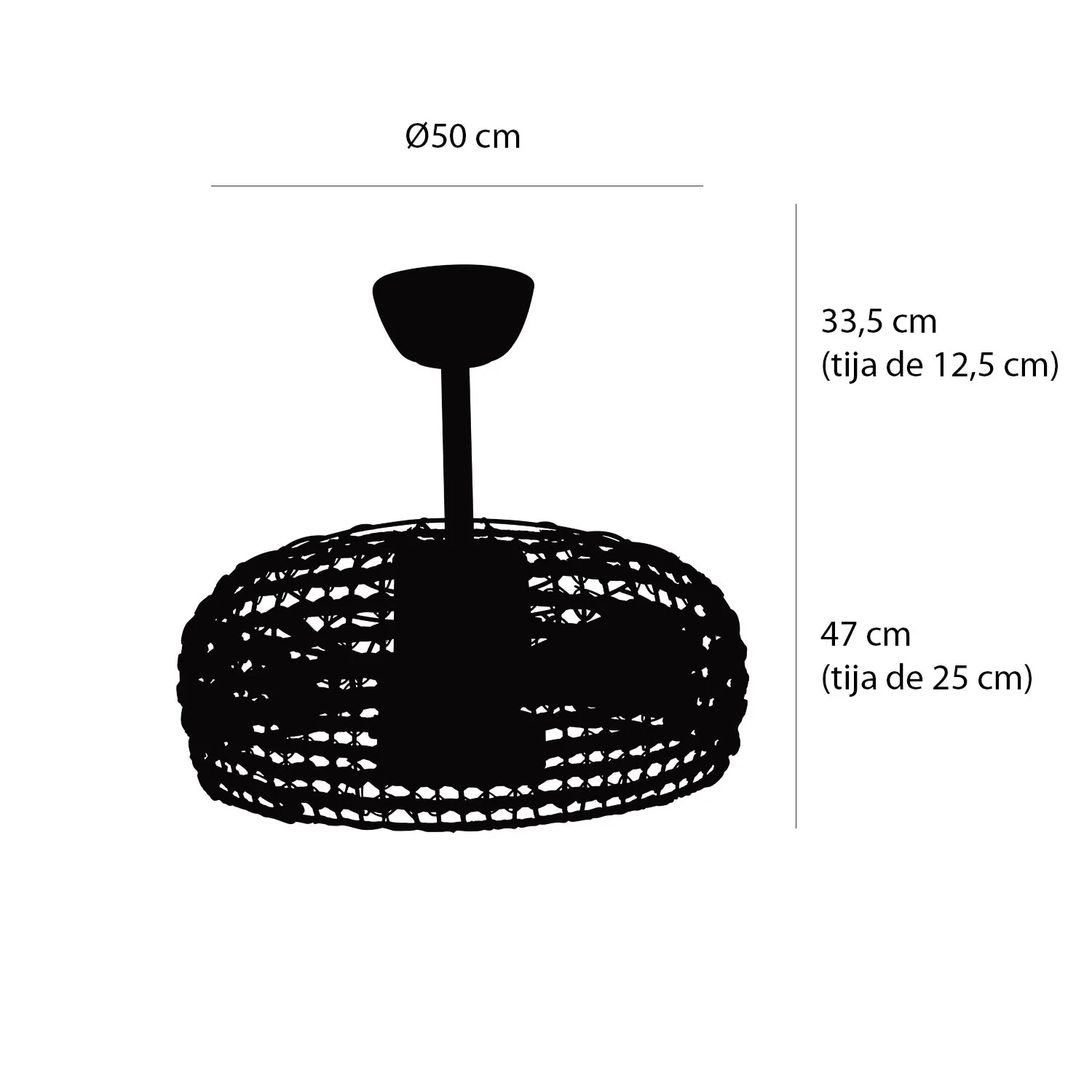 VENTILADOR RATTAN OSCURO 7023 - Imagen 5