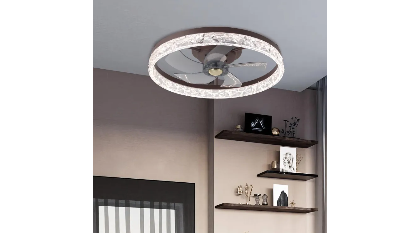 VENTILADOR PLAFÓN DE TECHO CON LUZ LED 7068/7060