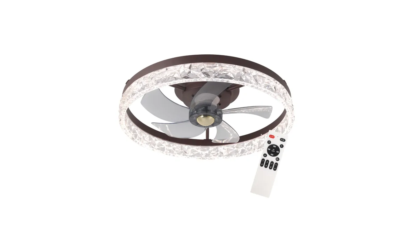 VENTILADOR PLAFÓN DE TECHO CON LUZ LED 7068/7060 - Imagen 3