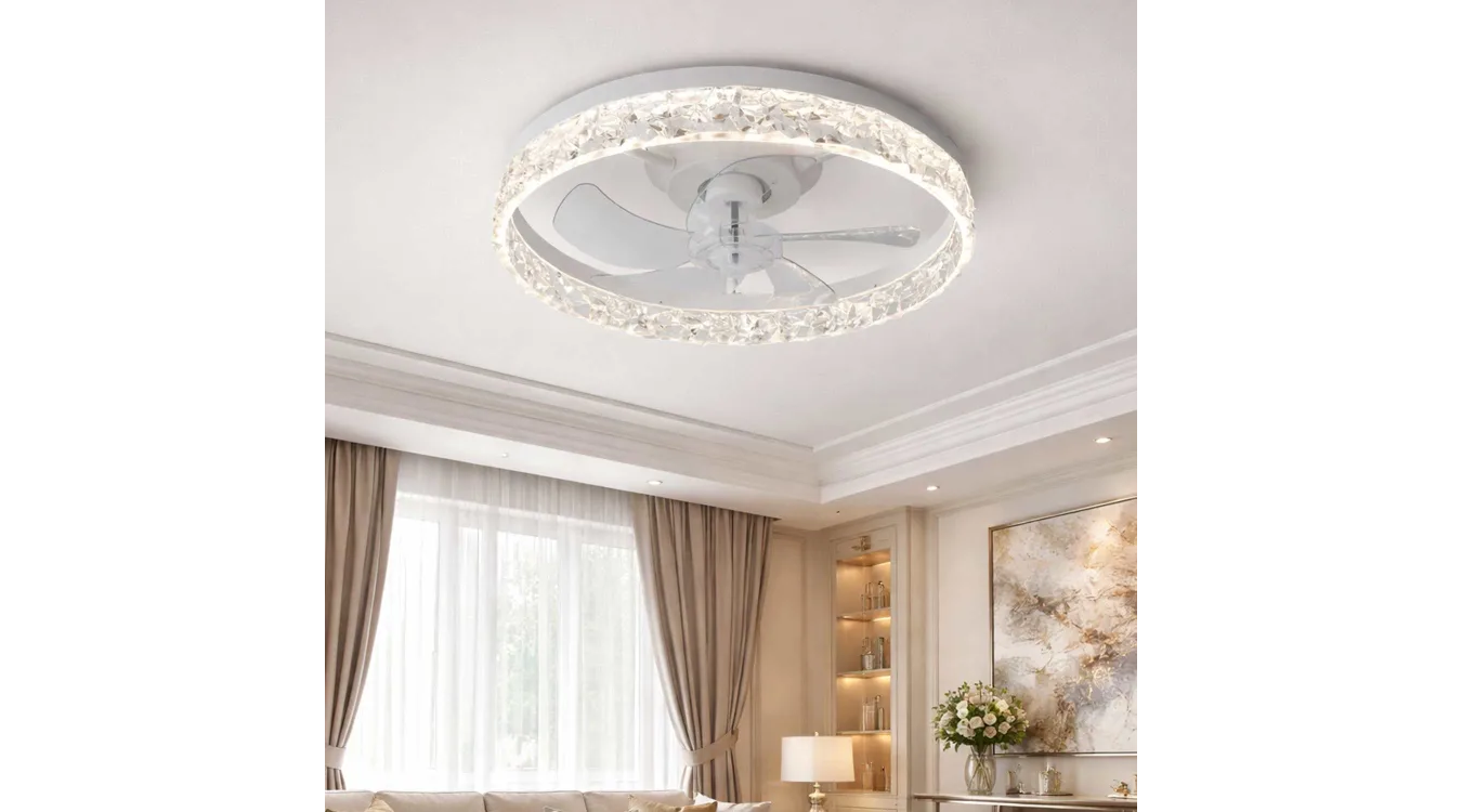 VENTILADOR PLAFÓN DE TECHO CON LUZ LED 7068/7060 - Imagen 2